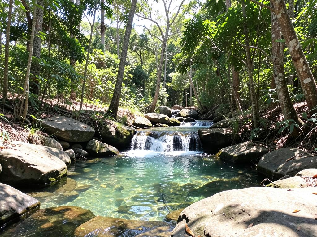 Chácara com cachoeira particular